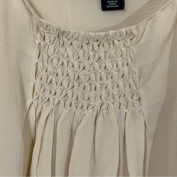 GAP Silk Smocked Festival Tank Top Medium - Picture 3 of 11